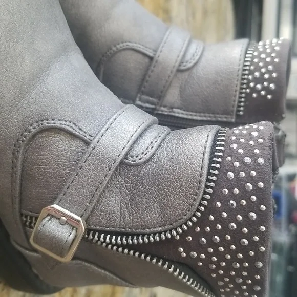 B-Cool Browns Metallic Boots Toddler - Picture 8 of 9